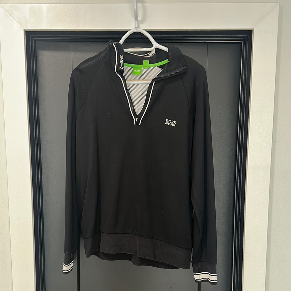 BOSS Men's Black Sweater